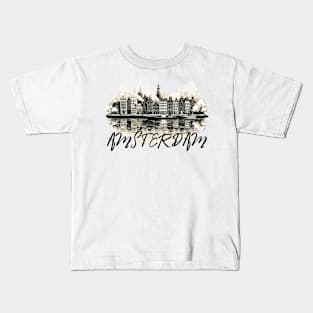 Amsterdam city Kids T-Shirt